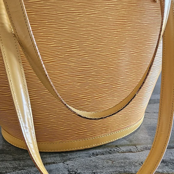 Louis Vuitton Saint-Jacques GM Yellow Epi Leather Tote Bag Vintage- Rare - Picture 8 of 16
